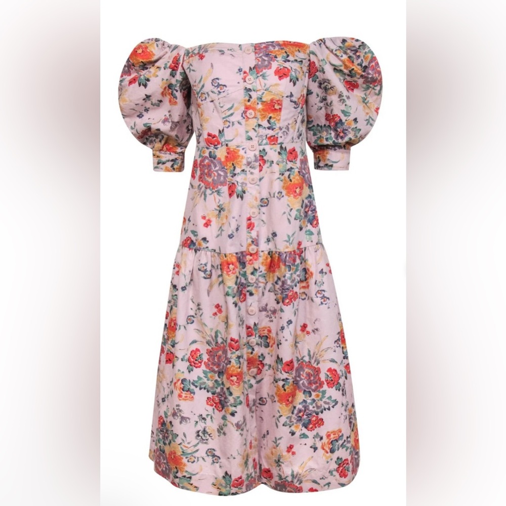 Rebecca Taylor Floral off the shoulder Dress